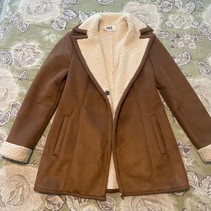shearling/suede/Sherpa coat